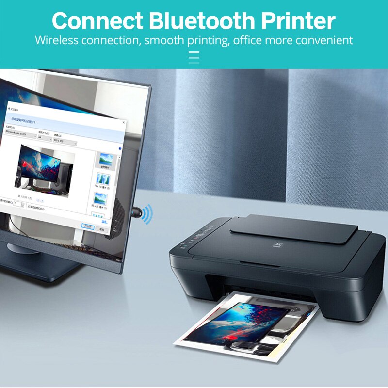 ANKNDO Usb 5.0 Bluetooth Adapter Earphone Transmiter Adaptador for Mini Pc Computer Laptop Printer Receiver Usb Receptor Dongle