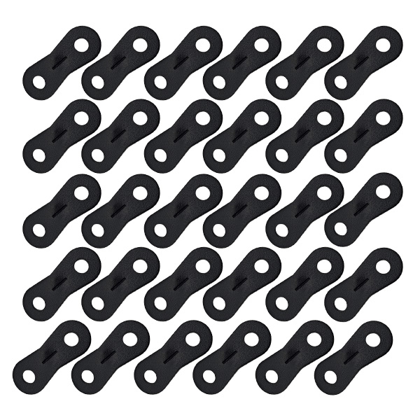 30 st camping tält rep fästelement kugglinje spänning förtält linjustering tält tillbehör rep åtdragning stopper spänne: Brun