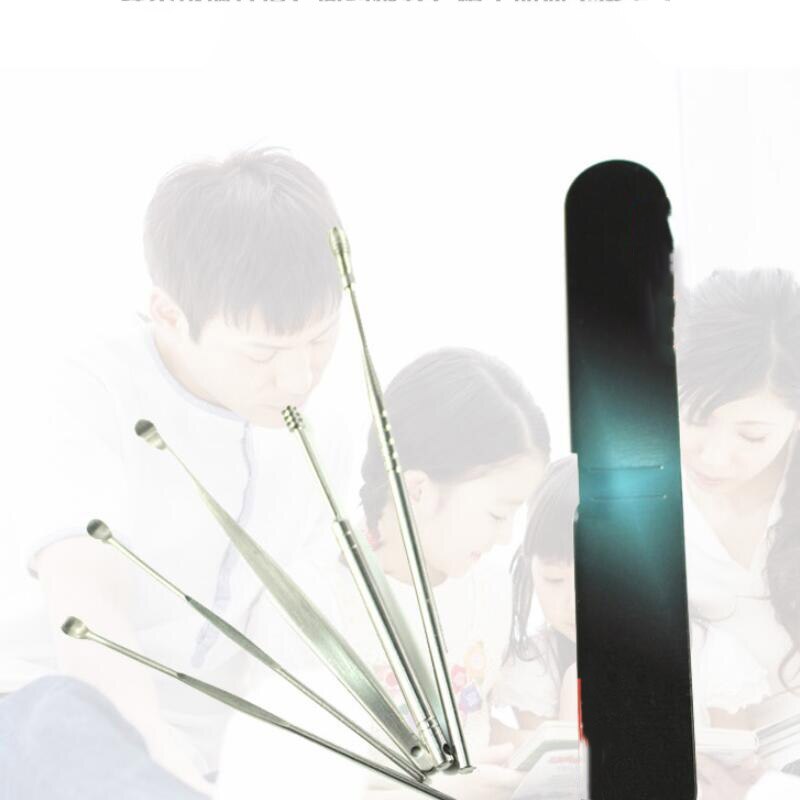 HANRIVER Stainless steel double rotary TaoErShao five suit ears expense dig wax cleaning tools