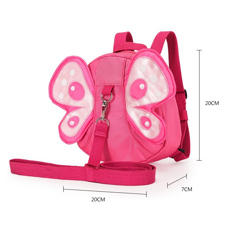 Winmax Anti-verloren Leine Kleinkind Tasche SchöNe Schmetterling freundlicher Schule Tasche Kleine freundlicher Baby Mädchen Kleine tasche Kindergarten Mochila