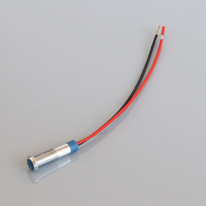 6mm indicator light LED signal lamp metal 12V 24V 220V red yellow green white blue colorful S6-D