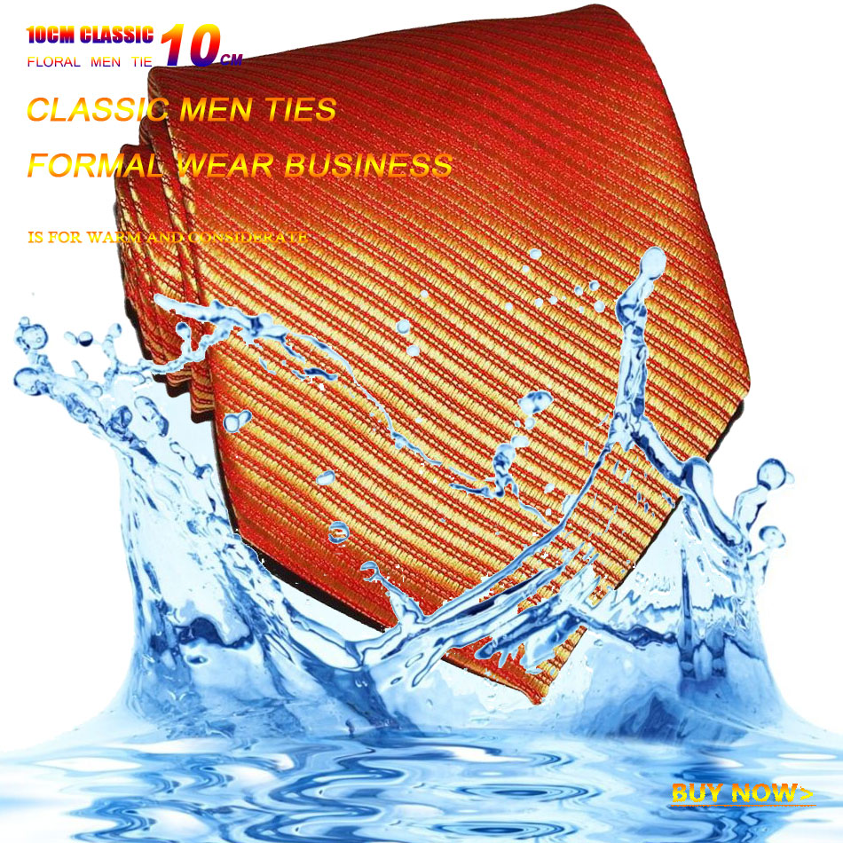 Couleur unie rayé cravate pour hommes cravate soie 10cm largeur Jacquard tissé vêtements de cérémonie affaires de mariage fête de noël