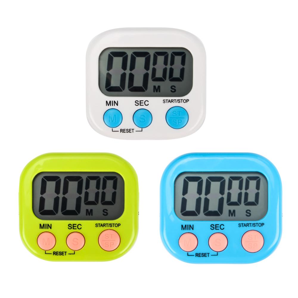 cooking timer LCD digital kitchen countdown timer clock, large screen positive negative timer with magnetic backup bracket