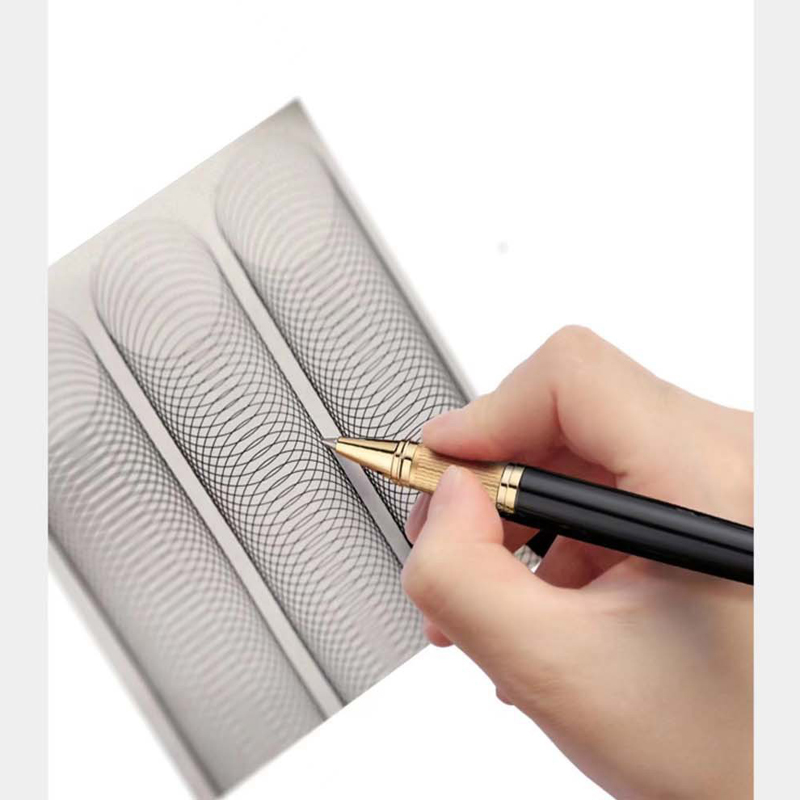 Montagut-Stylo à bille roulante Iridium pour le bureau, l'école, l'écriture à la maison, luxueux, garniture de bijoux dorée noire et dorée, 816