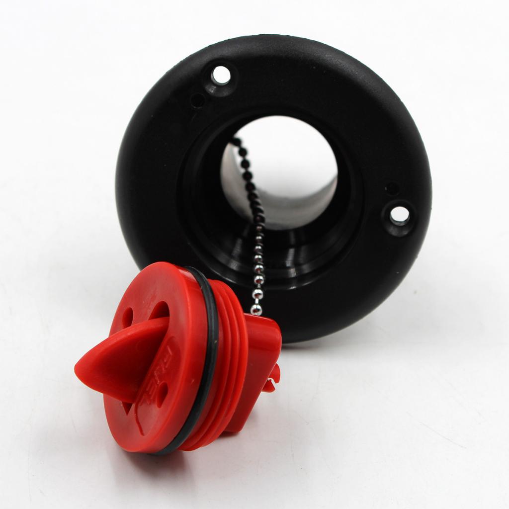 Cubierta de combustible de nailon, relleno de tapa roja, montaje empotrado para barco, 38mm, 1 1/2 &quot;, 1 ud.