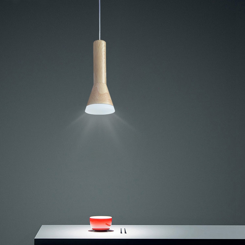 Led träfibrer hänglampa dimbara lampor köksö matsal butik bardisk dekoration cylinder rör hängande lampor
