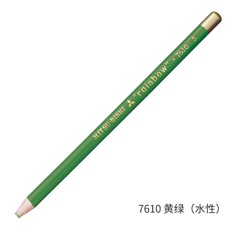 12 Pcs Japan Uni 7610 Regenboog Waterbasis Krijt Milieuvriendelijke Roll Papier Schilderen Mark Graffiti Art Supply Multicolor Optionele: 12pcs Light Green