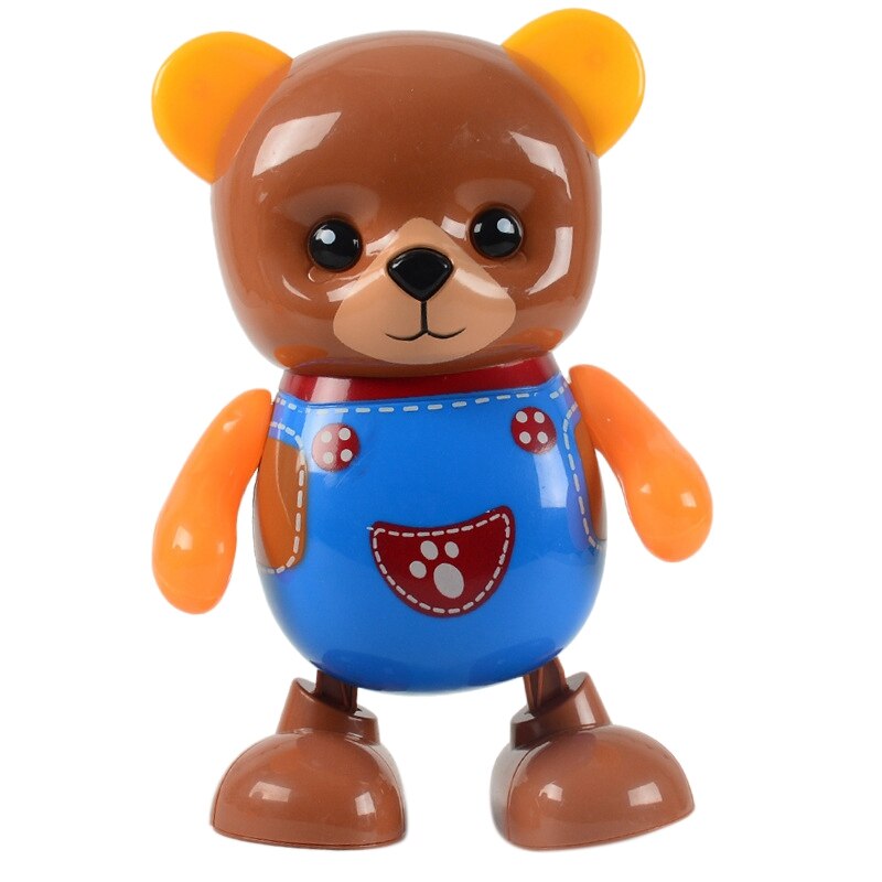 1PCS Music Dancing Little Bear Cartoon Electric Robot Children Educational Children Toys