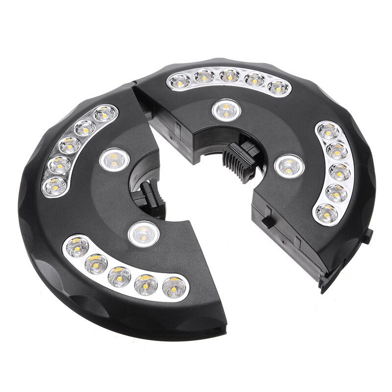 24 leds parasol lampe udendørs terrasse paraply lys til haven strand parasol stang lys bærbare camping telt lys