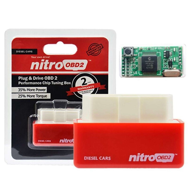 Nitro OBD2 Power Upgrade Fuel Economizer Drive Plug&Drive Performance Double Broad Full Chip Tuning Box For Cars
