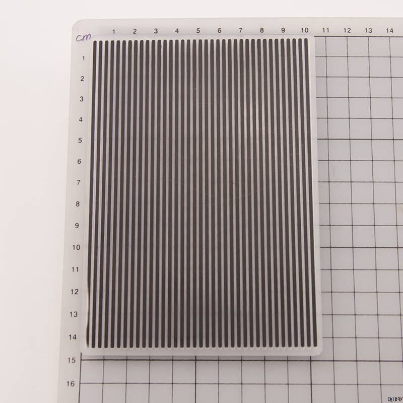 Plastic Embossing Folder Template DIY Scrapbook Photo Album Card Craft Stripe