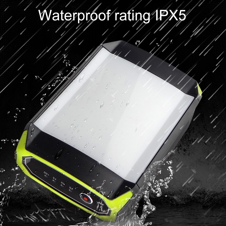 6000mah portátil led lanterna de acampamento luzes à prova dwaterproof água led pendurado luzes da barraca de carregamento usb recarregável led lanterna ao ar livre