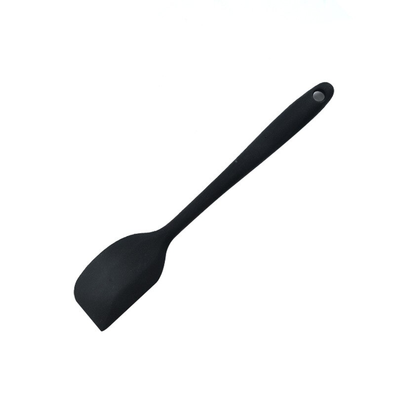 Nicht-Stock Silikon Creme Spachtel Schaber Löffel Öl Pinsel Wärme-Beständig Spatel flexibel Küche Utensilien Backen Kochen Werkzeuge: S Schaber Schwarz