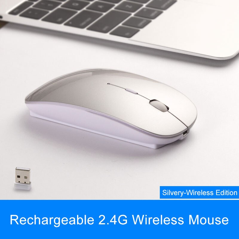 Wireless Mouse USB Receiver Rechargeable Mice for xiaomi/Dell/Hp/Lenovo/Acer/Asus Silent Bluetooth Mouse for Computer Laptop Pc