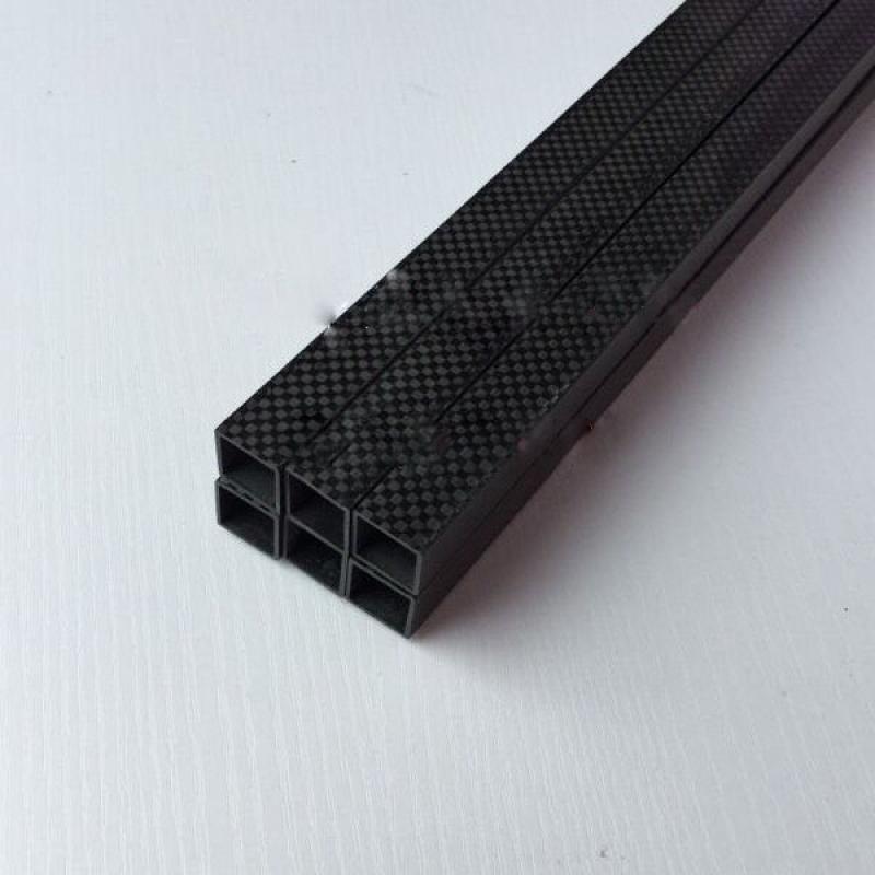 2pcs 3k Carbon Square Carbon Fiber Tube 10X10X8X500mm