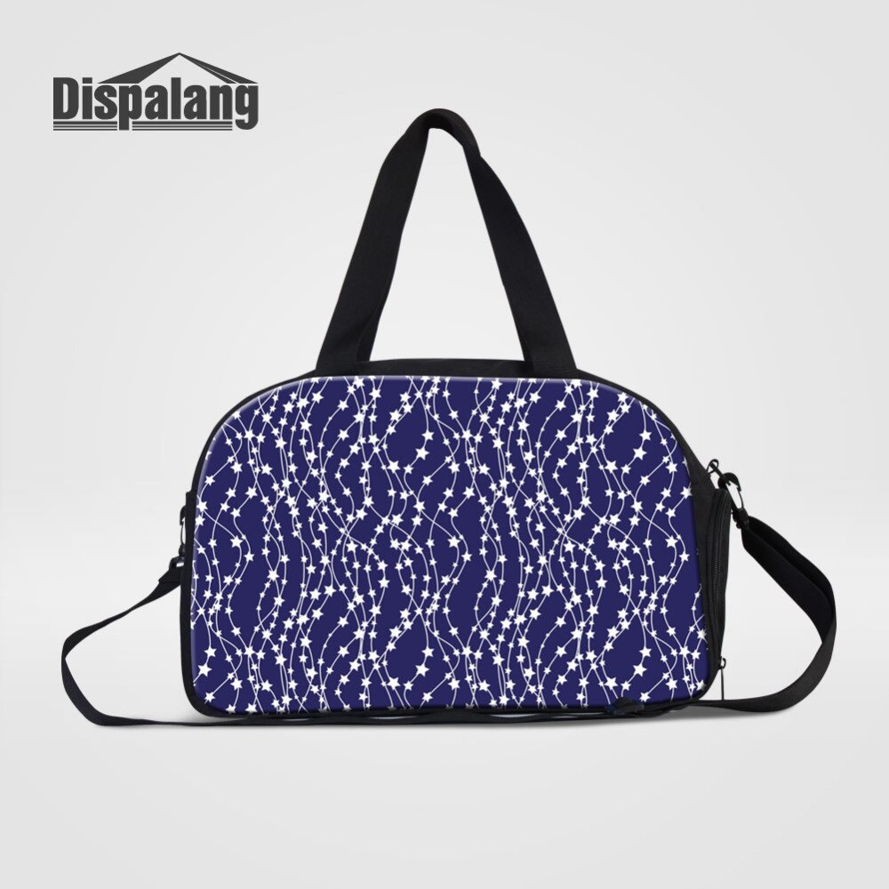 Dispalang Viaggio Duffle Borse A Righe Stella Stampa Sacchetto Dei Bagagli di Viaggio di Grande Capacità Sacchetto di Spalla Delle Donne Borse Da Viaggio Unisex