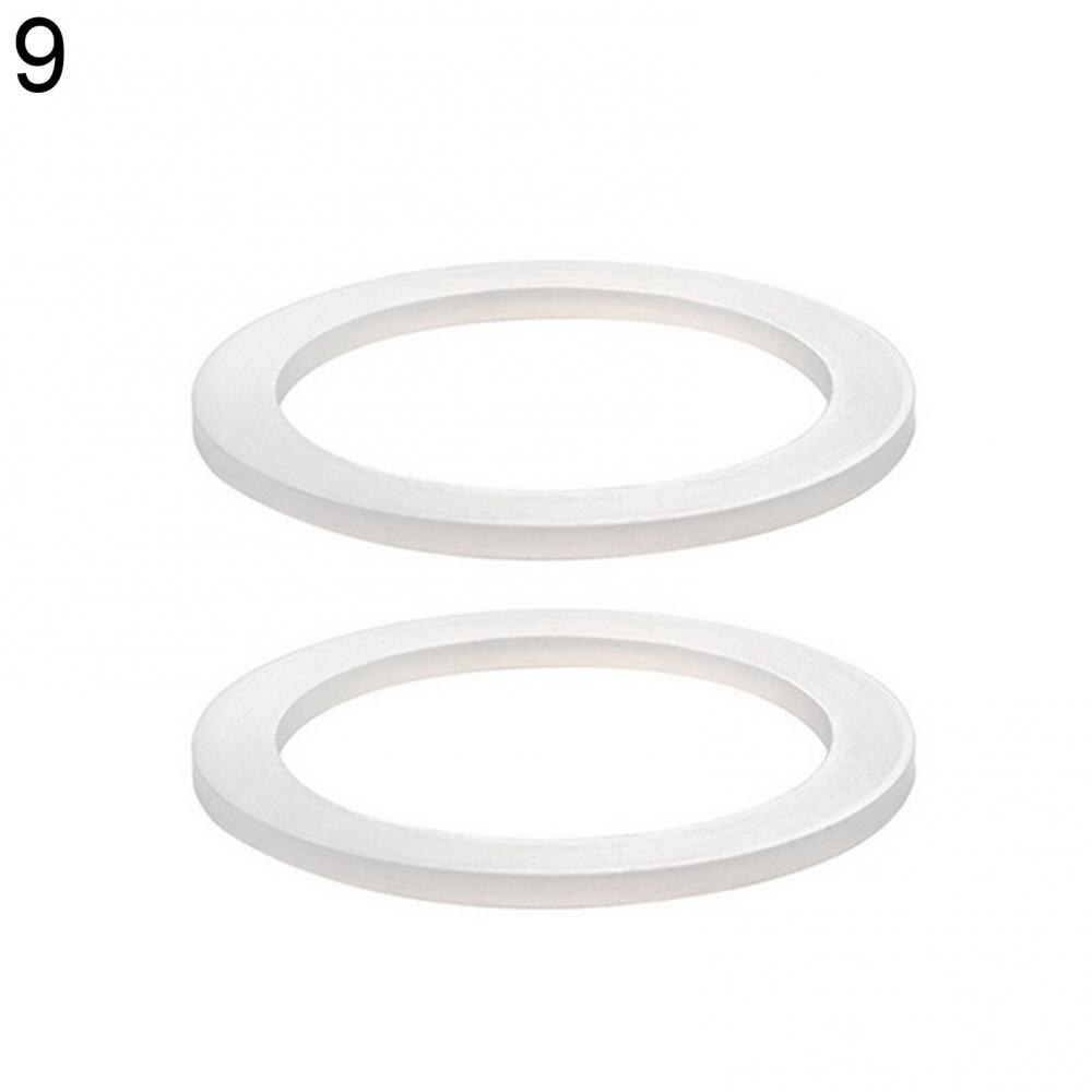 2pcs Silicone Sealing Ring for Coffee Pots Spacer Washer Gasket Rings Replacement for Moka Pot Espresso Makers Accessories: 9