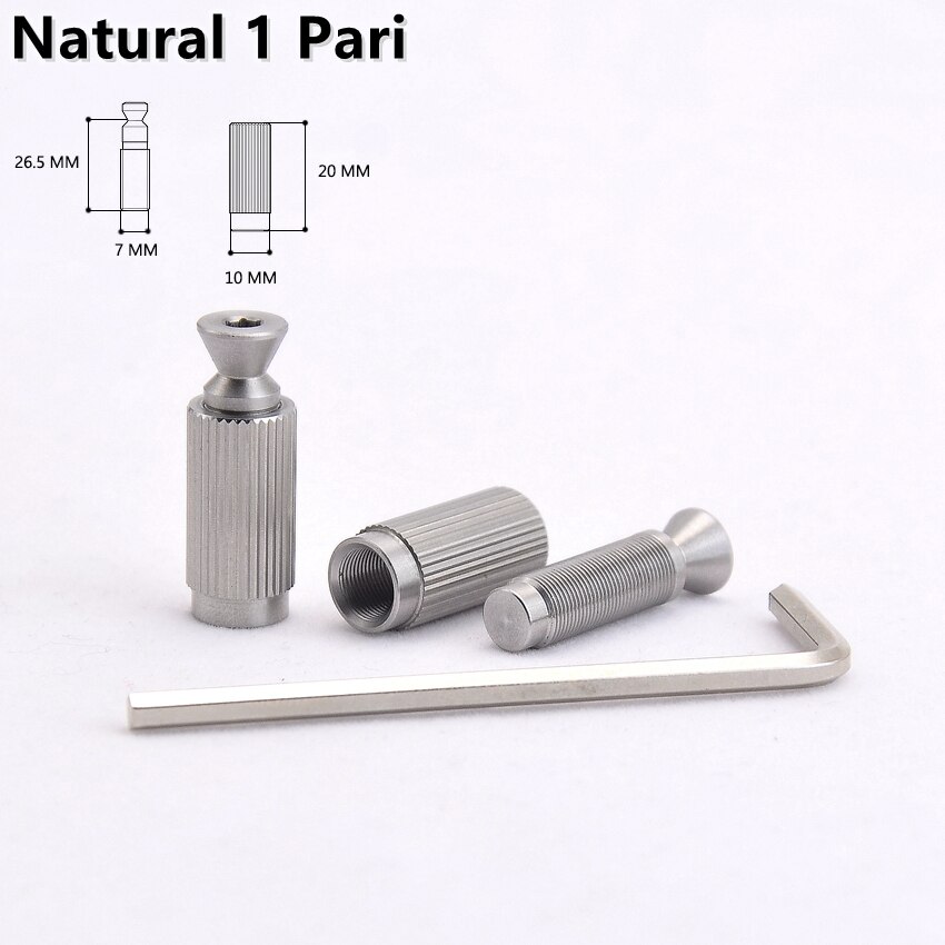 1 Pair Stainless Steel Bolt Screw / Stud and Anchor for GOTOH GE1996T / 510TS Tremolo System BridgeBridge JP(Origin): Natural 1 Pari