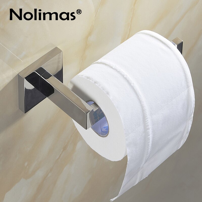 SUS 304 Stainless Steel Bathroom Accessories Set Robe Hook Towel Bar And Mirror Polished Toilet Paper Holder Clothes