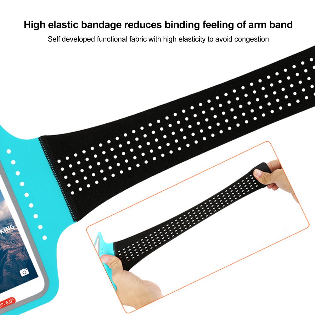 Gym universellt skyddsfodral vattentätt ultratunt telefonarmband jogging lätt löpande pekskärm för iphone 7 plus