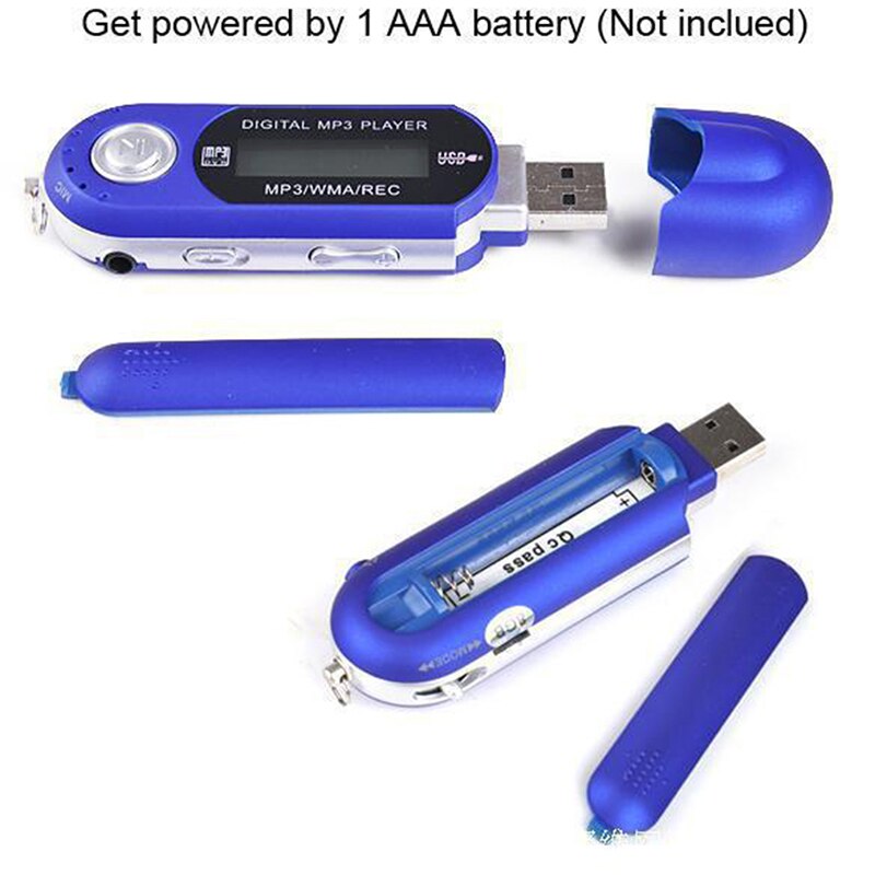 Tragbare Digitale Mini USB MP3 Musik Spieler Auto Auto FM Radio Funktion Mit TF Karte Slot LCD Bildschirm USB Blitz Stock Mit Kopfhörer