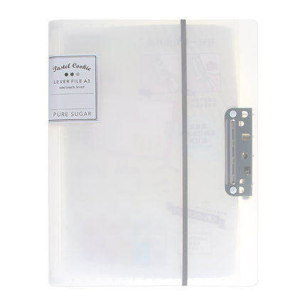 Suministros de oficina fuerte Clip A3 doblar papel de prueba organizador de documentos transparente Multi-Insertar carpeta de archivos libro de colección de dibujo: Gris claro