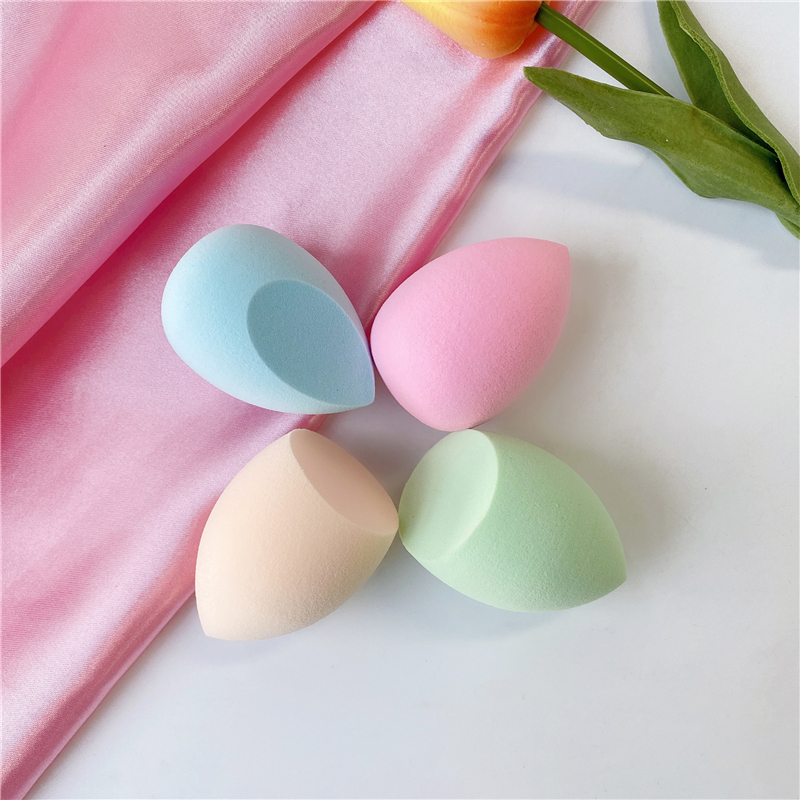 4Pcs/lot Cosmetic Puff Beauty Set Smooth Women Makeup Foundation Soft Sponge Puff Pure Blue Purple Color Beauty Tools: 4pcs Colorful