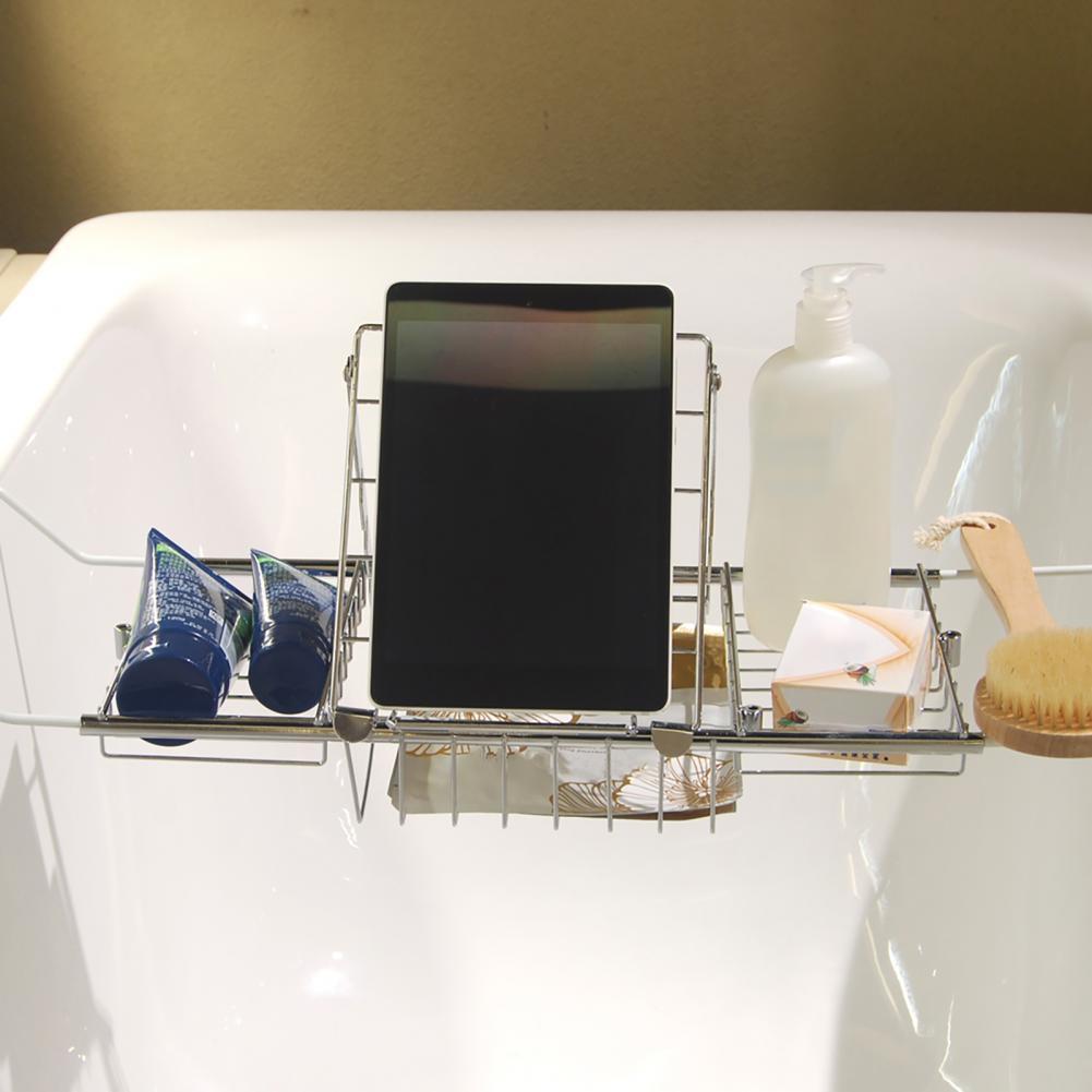 Useful Bath Caddy Tray Simplicity Eco-friendly Bath Basin Rack Self Draining Bath Caddy Tray for Bath Bathtub Tray