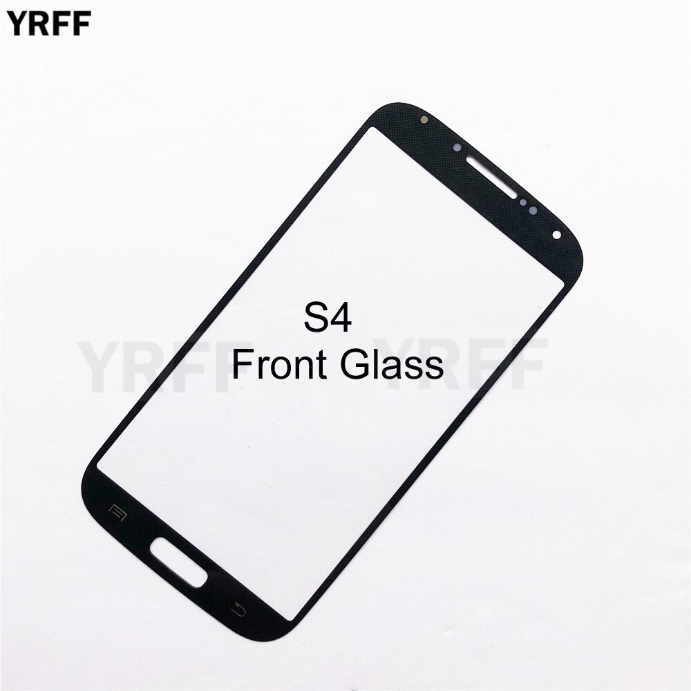 Para Samsung Galaxy S4 i9500 S4 Mini i9192 S5 I9600 S5 Mini Panel frontal de cristal (digitalizador sin Panel de pantalla táctil), vidrio exterior