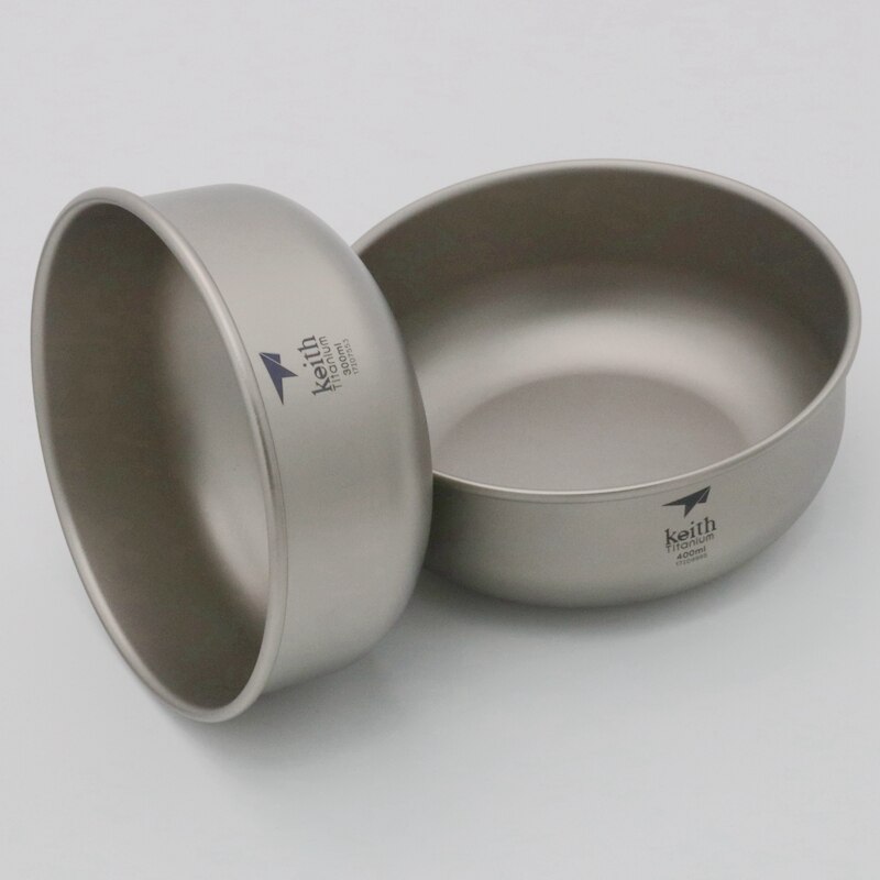 Keith camping pure titanium kommen 300ml-900ml kommen kookgerei servies bestek  ti5333-ti5338