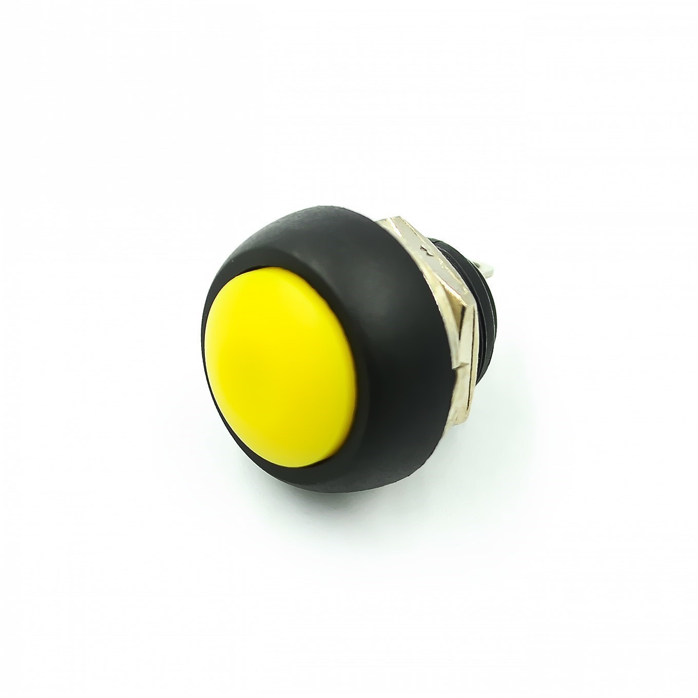 2Pin Mini Switch 12mm 1A waterproof switch pbs33b 12v momentary Push button Switch reset Non-locking pbs-33b: Yellow
