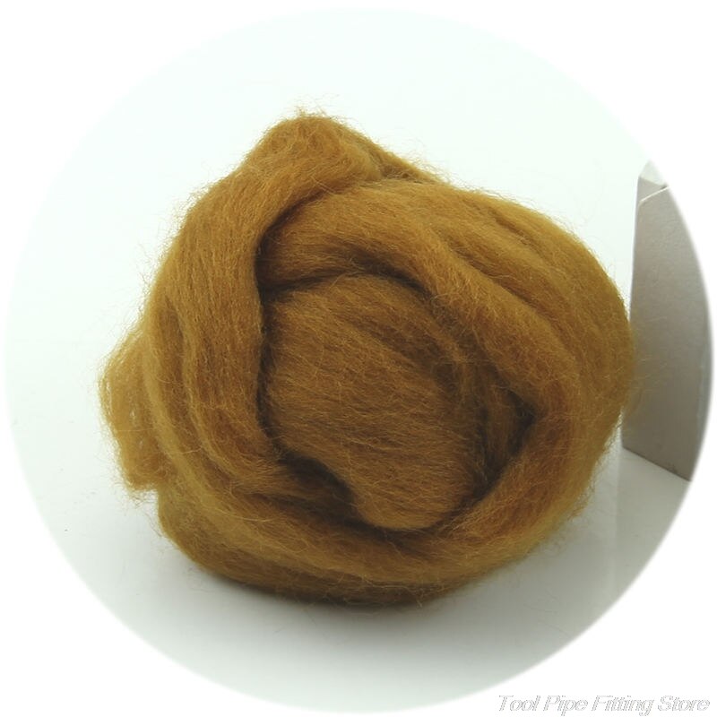 Mode Wol Corriedale Needlefelting Top Zwervende Geverfd Spinning Nat Vilten Fiber J27 21: GD