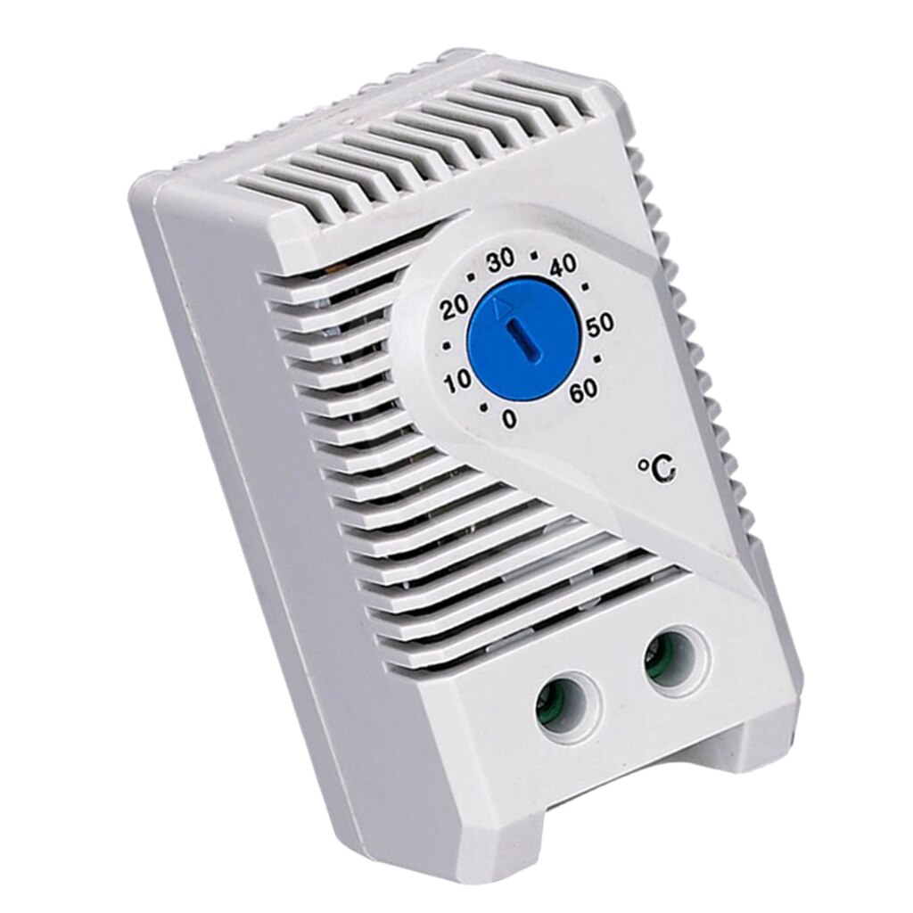 Thermostat mécanique de 0 à 60 degrés, matériau PC, interrupteur de contrôleur de capteur de température réglable pour chauffage PTC, ventilateur de refroidissement, etc.