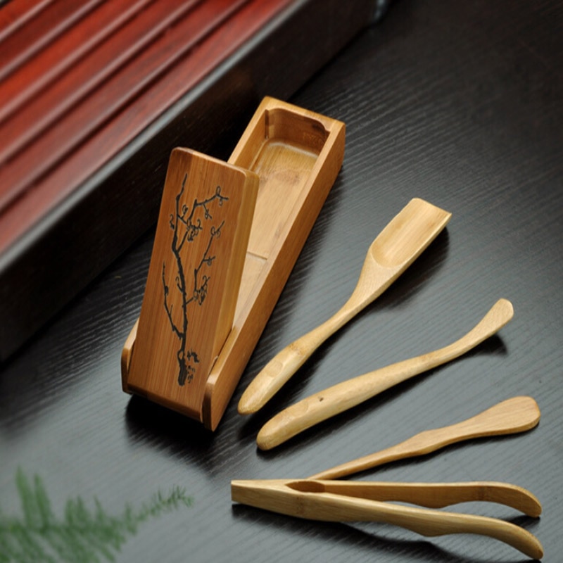 Picture of Color Bamboo Folding Tea Ceremony Six Gentleman Kung Fu Tea Set Tea Tray