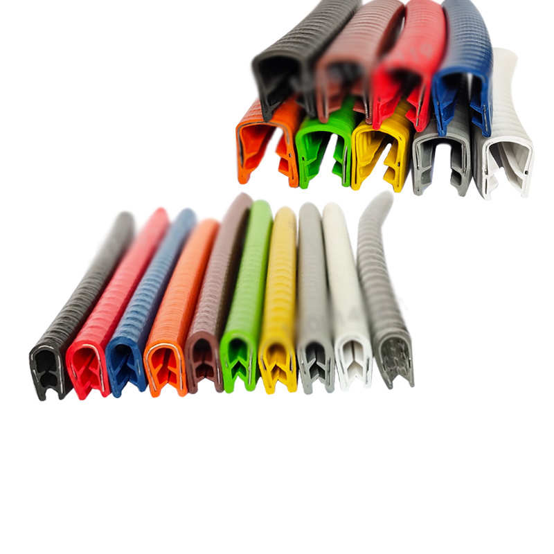 1M U-shaped Clamp Iron Rubber Edge Sealing Strip Bridge Cable Tray Iron Sheet Stainless Steel Plate Edge Protection Mouth Strip