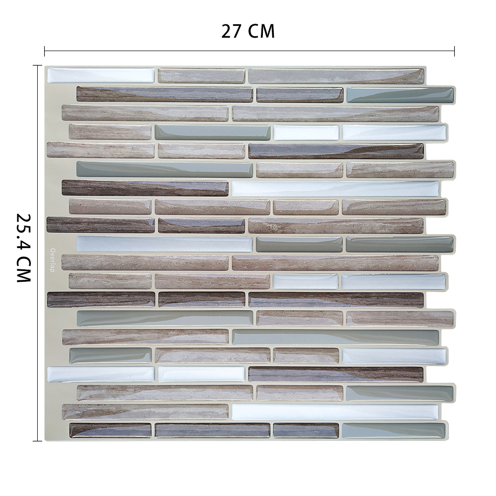 Autocollants en mosaïque vinyle | Écorce et bâton, Backsplash adhésif, bricolage, cuisine, salle de bains, maison murale, carrelage mosaïque: MSOB-706