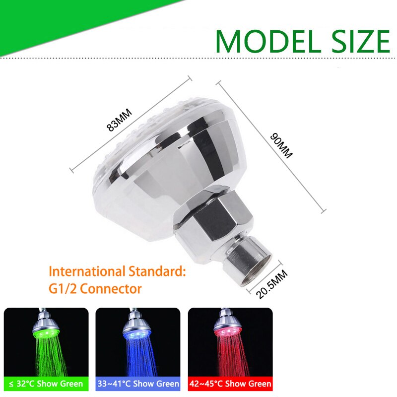 Led Water Kraan Accessoires Glow Kleurrijke Tap Nozzle Voor Badkamer Keuken Head Light 3 Kleuren 7 Kleuren