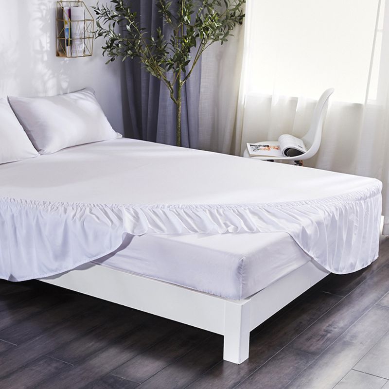 6 tailles côtés enveloppent autour élastique solide couleur lit jupe goutte poussière ébouriffé réglable luxueux literie décoration de la maison