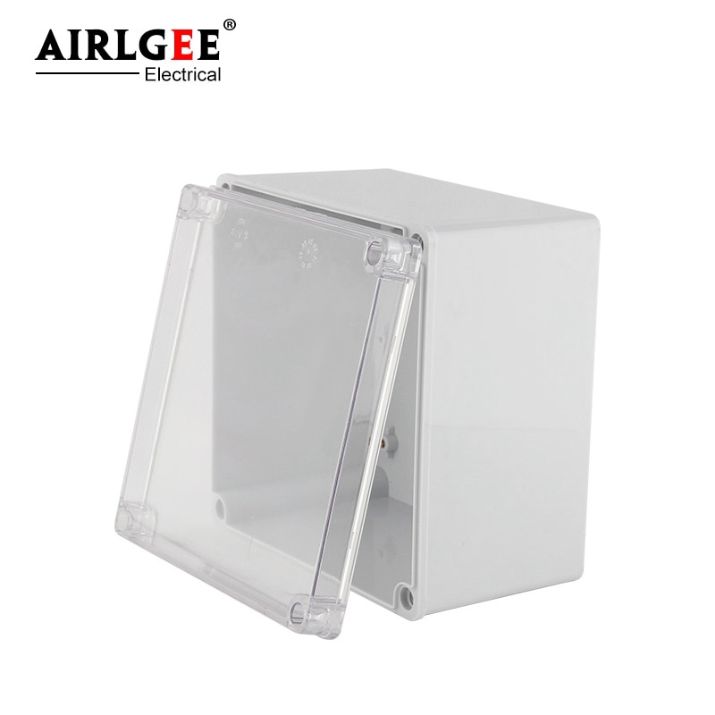 200*200*130mm waterproof junction box transparent cover distribution box plastic box cable box control box splash