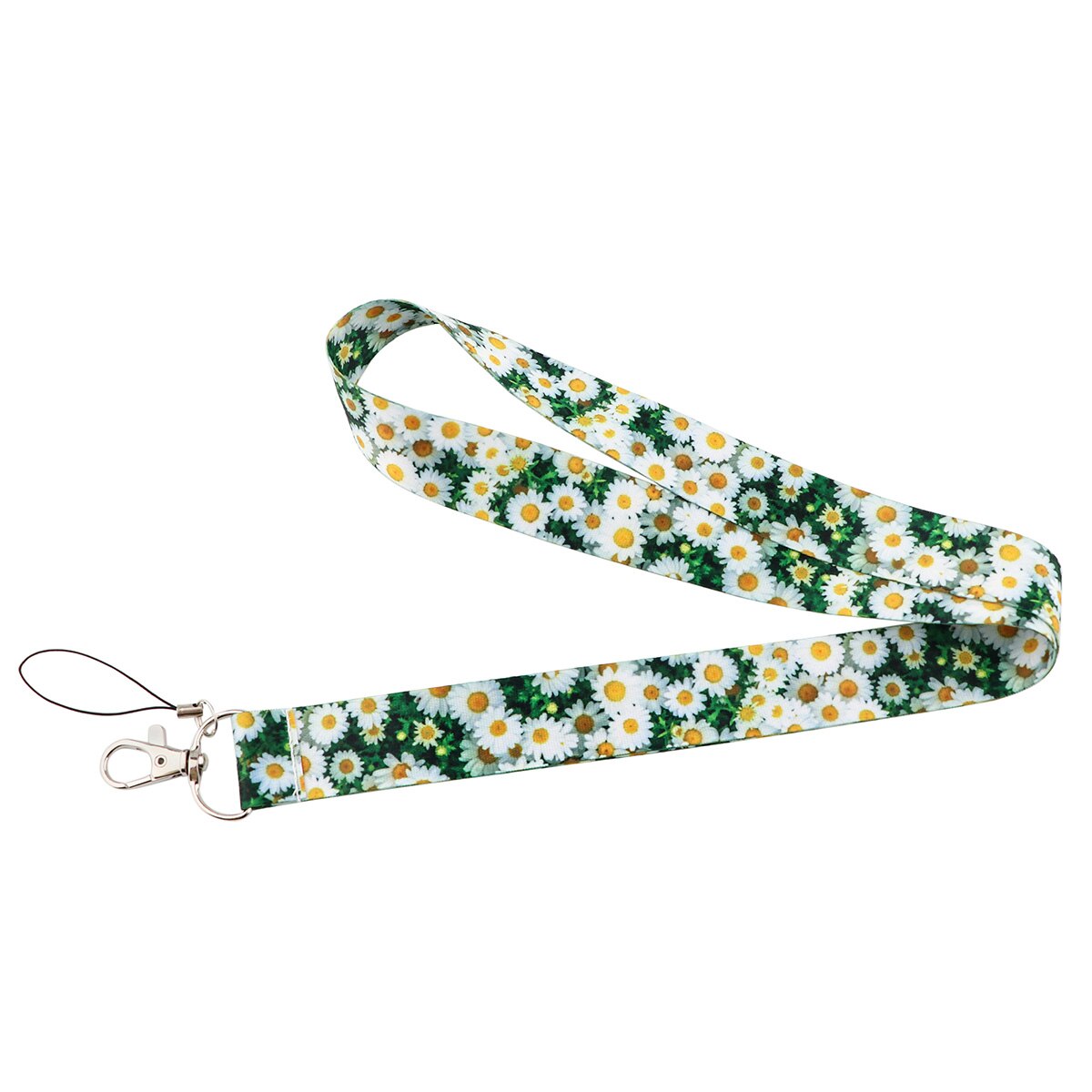 CB1427 Nekkoord Lanyards Opknoping Touw Voor Telefoon Toetsen Leuke Daisy Flower Mobiele Telefoon Sleutelhanger Student Badge Houder Lanyard