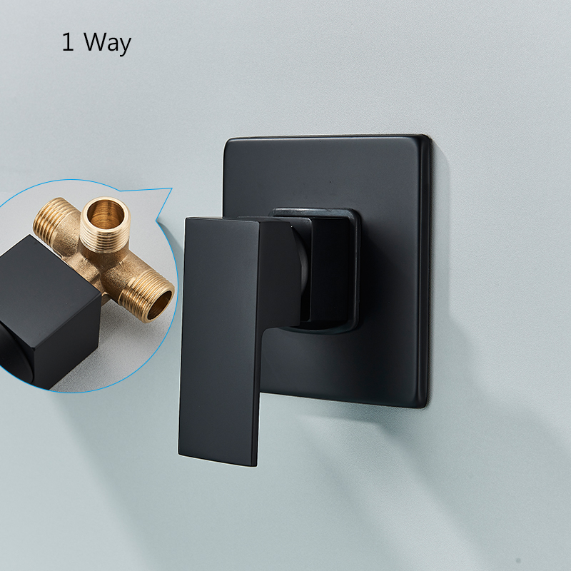 2/3 Manieren Badkamer Accessoires Badkamer Douche Mengkraan Enkel Handvat Wall Mount Koud Water Douche Kraan Messing Cartridge: Clear