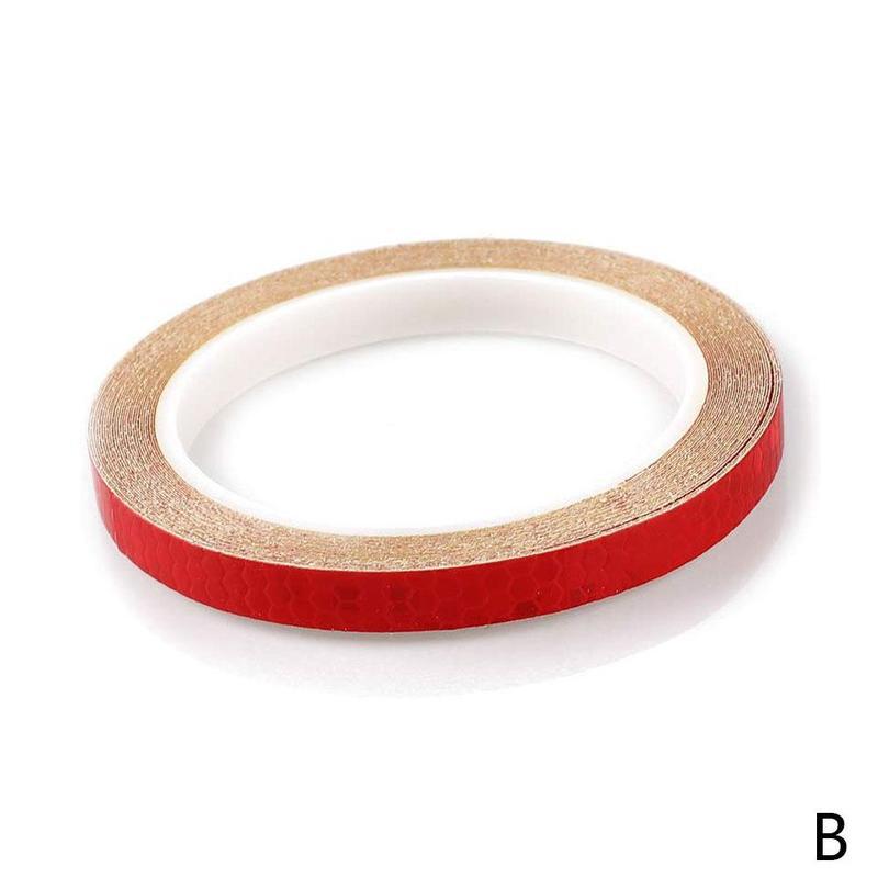 Bike Reflective Tape MTB Bicycle Reflective Sticker Adhesive Tape Bike Stickers Cool Mtb Bike Bicycle Cycling Weel Accessories: B