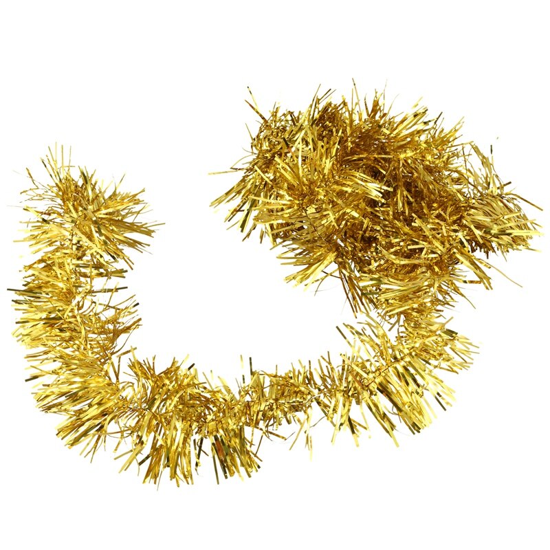 2 M (6.5 Ft) Klatergoud Tree Decorations Klatergoud Garland (Goud)