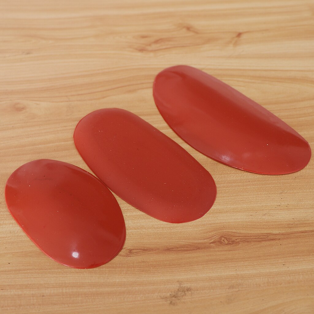 3 PCS Resin Scraper Clay Pottery Ceramics Cutter Artwork Tool Scrapers, Red