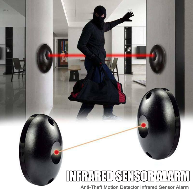 Anti-tyveri bevægelsesdetektor infrarød sensor alarm sikkerhed til hjemmekontor lager: Default Title
