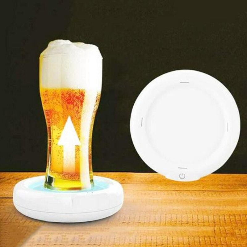 Beer Bubbler Household Supersonic Foaming Machine Portable Beer Foam Maker Sonic Foamer For Ice Beer Kitchen Beer Brewing Tool
