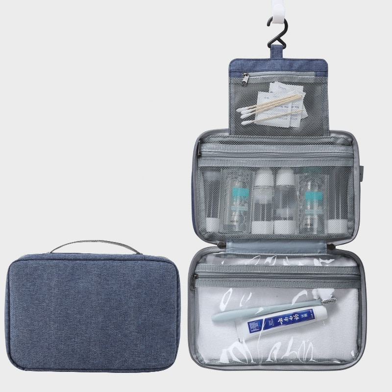 Cosmetische Tas Waterdichte Mannen Opknoping Up Tas Oxford Travel Organizer Make Up Case Voor Vrouwen Benodigdheden Wassen Toilettas