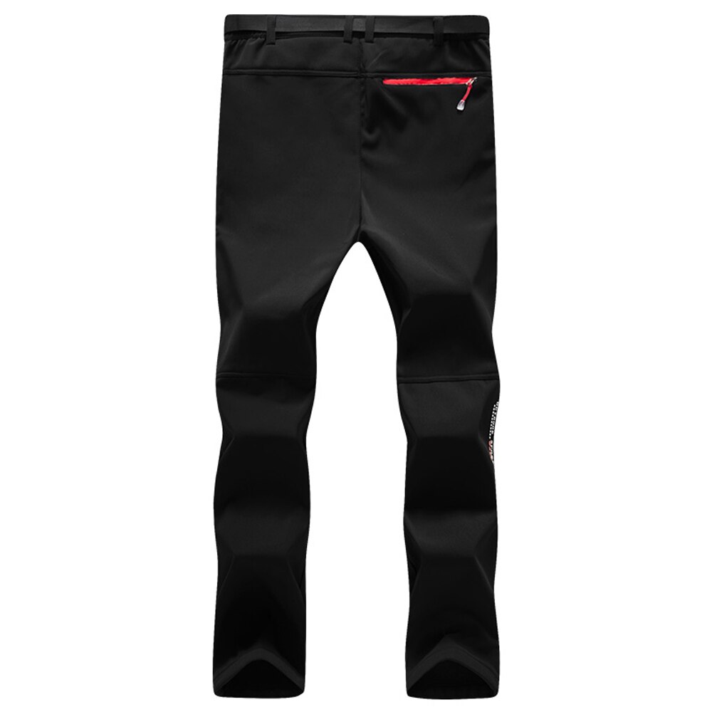 Men Hiking Pants Water Resistant Breathable Winter Pants with Pockets Fleece Lined Pants with Belt Camping Skiing Outdoor Pant