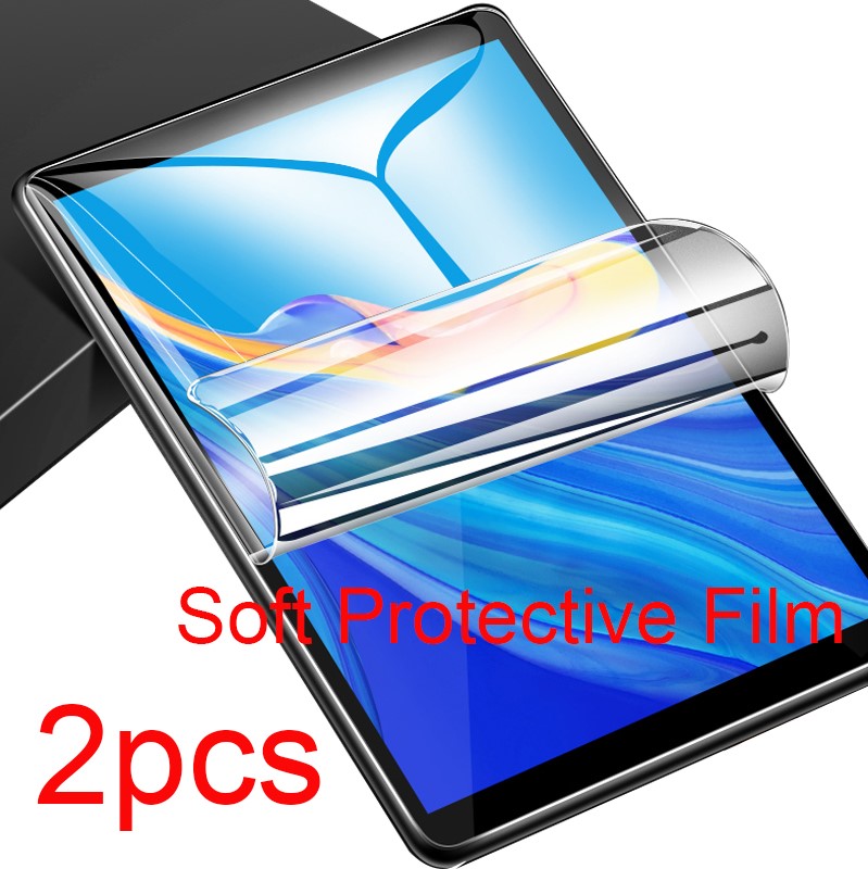 Hærdet glas til huawei media pad  t3 10 skærmbeskytter tablet 9.6 " tablet skærmbeskytter film til ags -l09 blød beskyttende: 2 stk. blød beskyttende