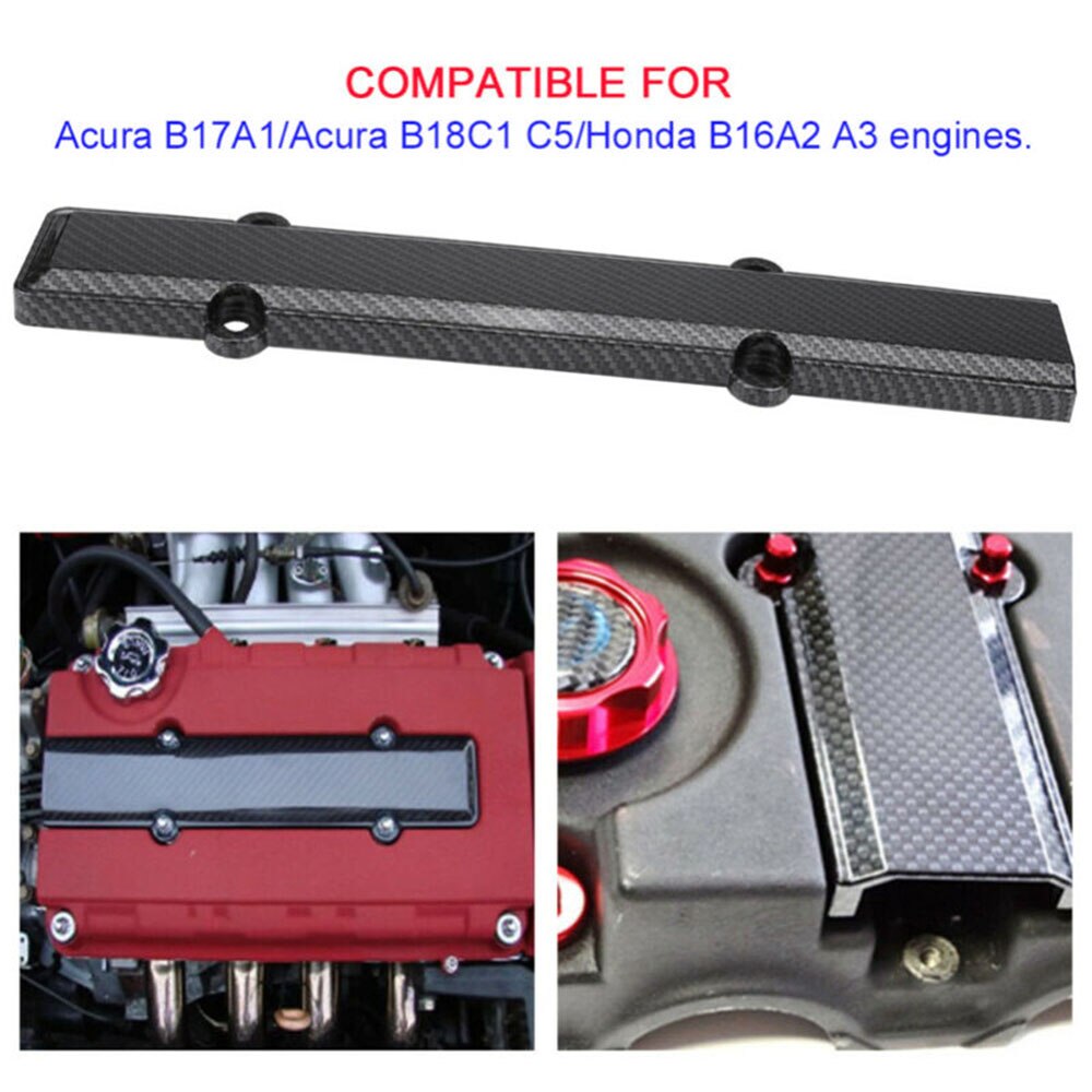 ABS plastic Spark Plug Cover Car Auto Replacement Carbon fiber Durable